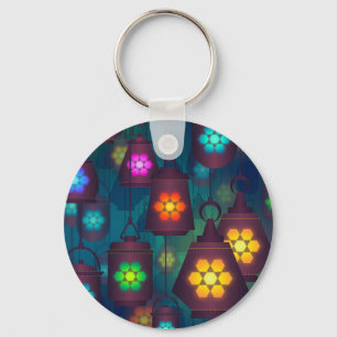 Arabian Lanterns Middle Eastern design Key Ring
