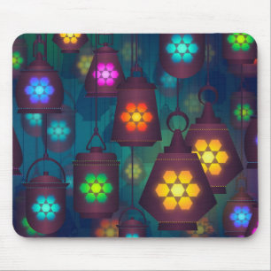 Arabian Lanterns Middle Eastern design Mouse Mat