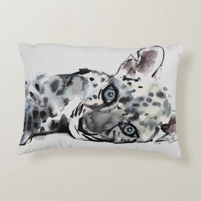 Arabian Leopard Cub 2008 Decorative Cushion (Back)