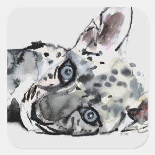 Arabian Leopard Cub 2008 Square Sticker