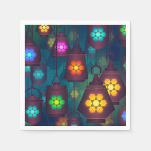 Arabian Moroccan lanterns dinner party Napkin
