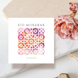 Arabian motif Eid Mubarak card