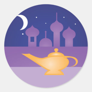 Arabian Night Magic Lamp Stickers