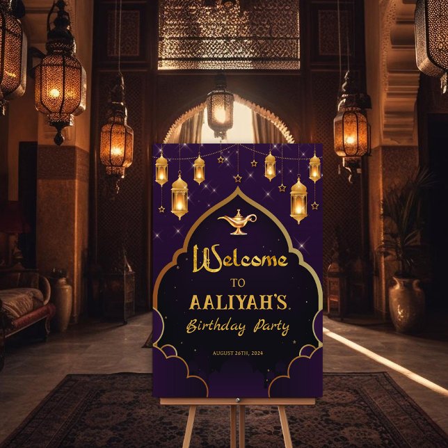 Arabian Nights Arabic Welcome Sign Poster (Creator Uploaded)