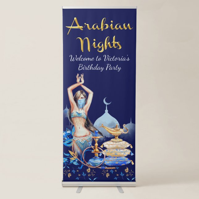 Arabian Nights Birthday Event Retractable Banner (Front)