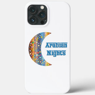 Arabian Nights Crescent Moon Star Design iPhone 13 Pro Max Case