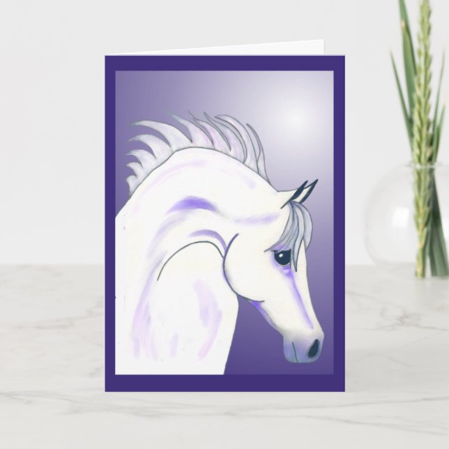 Arabian Nights Custom Equestrian Card (Front)