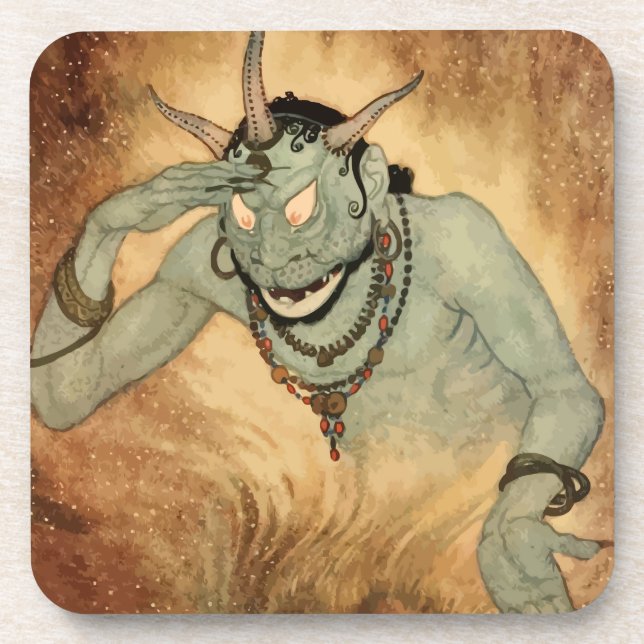 Arabian Nights Genie by Edmund Dulac Coaster (Front)
