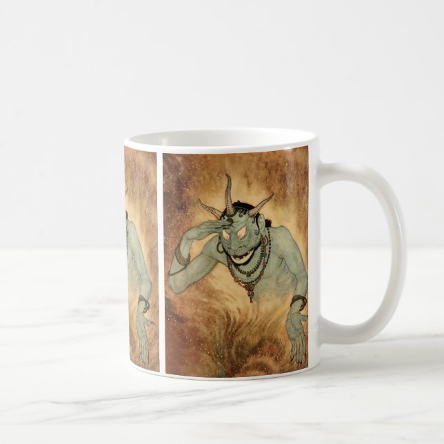 Arabian Nights Genie by Edmund Dulac Coffee Mug (Right)