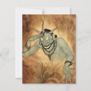 Arabian Nights Genie by Edmund Dulac Invitation