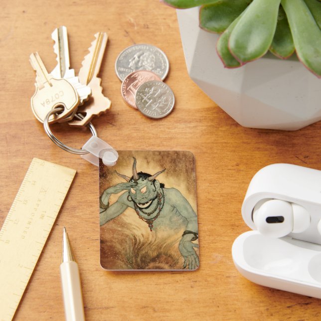 Arabian Nights Genie by Edmund Dulac Key Ring (Desk)