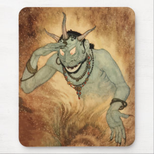 Arabian Nights Genie by Edmund Dulac Mouse Mat