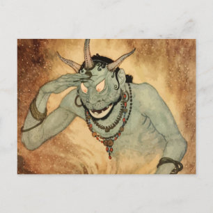 Arabian Nights Genie by Edmund Dulac Postcard