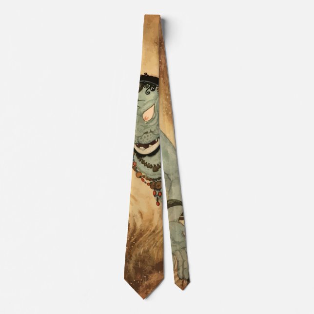 Arabian Nights Genie by Edmund Dulac Tie (Front)