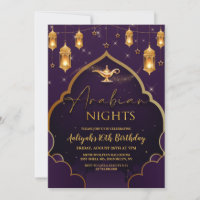 Arabian Nights Invitation