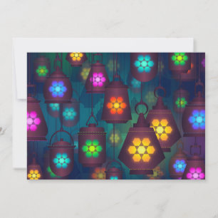 Arabian Nights Lanterns party theme Invitation