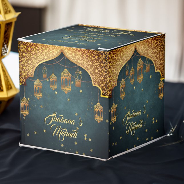 Arabian nights Mehndi Henna celebration  Favour Box (Arabian nights Mehndi Henna celebration Favor Box mehndi favors mehandi favors)