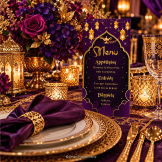 Arabian Nights Menu | Aladdin Party | Moroccan
