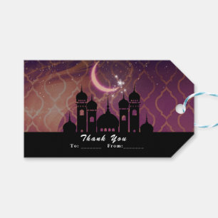 Arabian Nights Moroccan Middle Eastern Party Favou Gift Tags