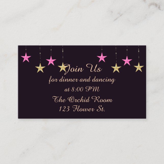 Arabian Nights Reception Cards (Front)