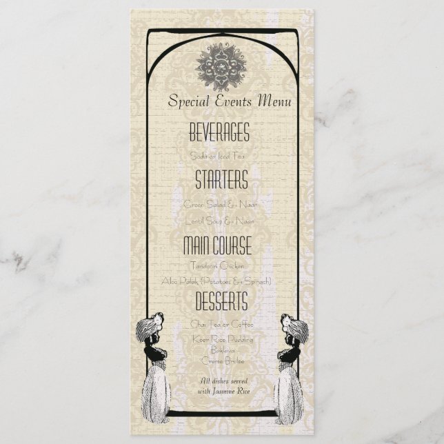 Arabian Nights Shisha House Wedding Menu - (Front)