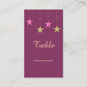 Arabian Nights Table Card