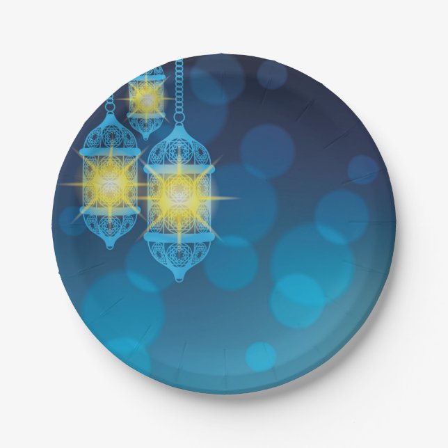 Arabian nights theme Moroccan dinner party Paper Plate (Front)