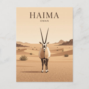 Arabian Oryx Sanctuary Oman Postcard