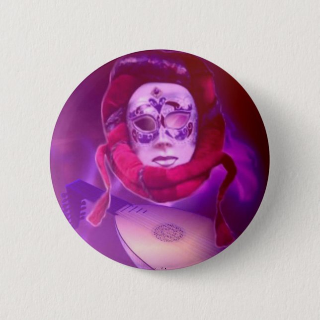 Arabian Oud Player Button (Front)