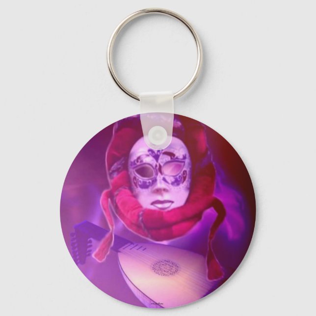 Arabian Oud Player Keychain (Front)