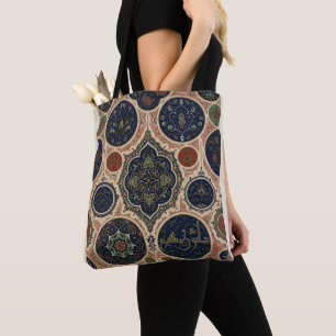 Arabian retro pattern tote bag