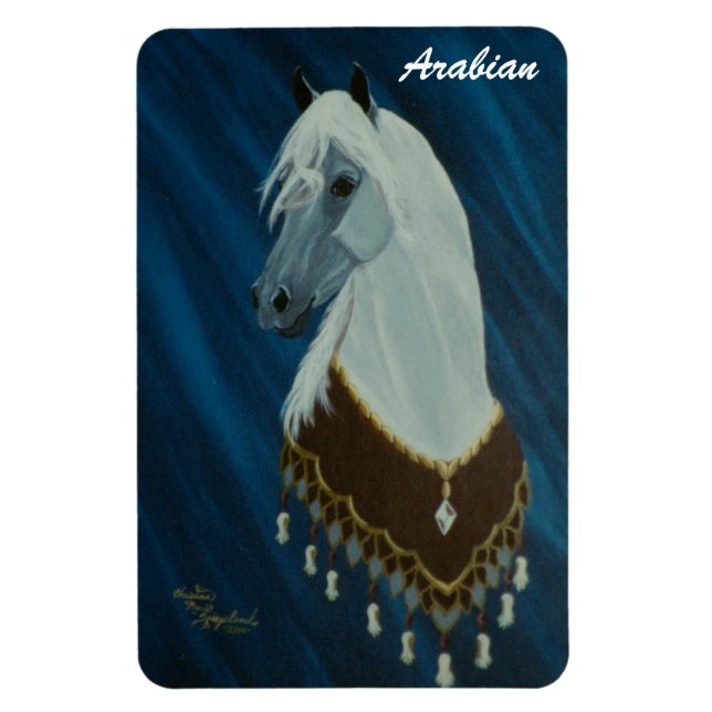 Arabian Show Horse Premium Magnet (Vertical)