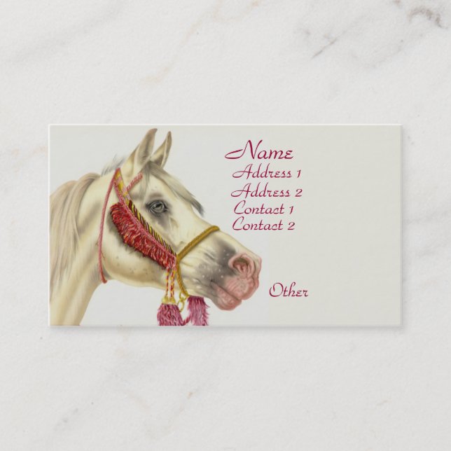 Arabian Stallion Business Card (Front)