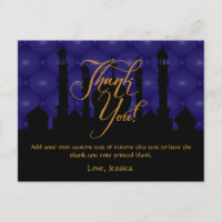 Arabian Themed Thank You Cards