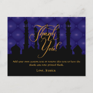 Arabian Themed Thank You Cards