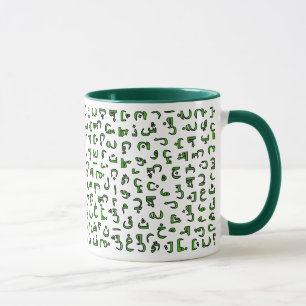 Arabic alphabet mug