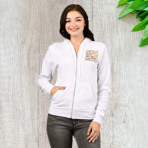 Arabic Alphabet Pattern Modern Islamic Calligraphy Hoodie