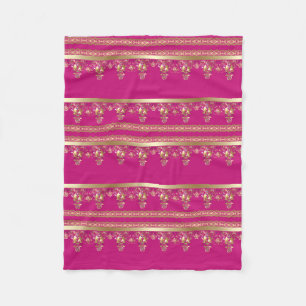 Arabic antique decorative east ornamental baroque fleece blanket