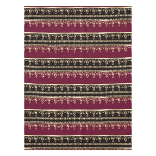 Arabic antique decorative east ornamental baroque tablecloth (Front)