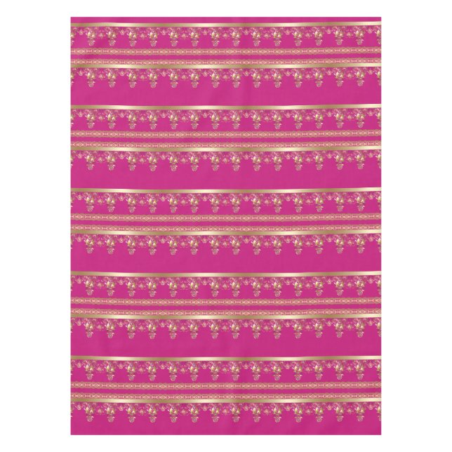 Arabic antique decorative east ornamental baroque tablecloth (Front)