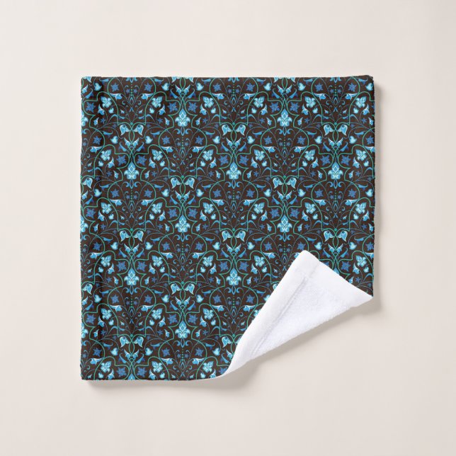 Arabic blue pattern wash cloth (Wash Cloth)