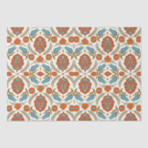 Arabic Boho Elegant Floral Moroccan Peacock 