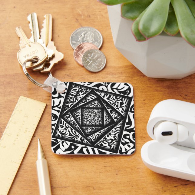 arabic Calligraphy 3d Key Ring (Desk)