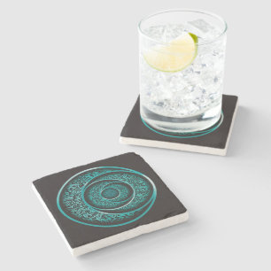 Arabic calligraphy 3d stone coaster
