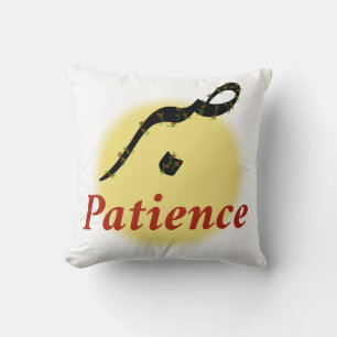 Arabic Calligraphy Sabr Patience Minimalist Zen Lo Cushion