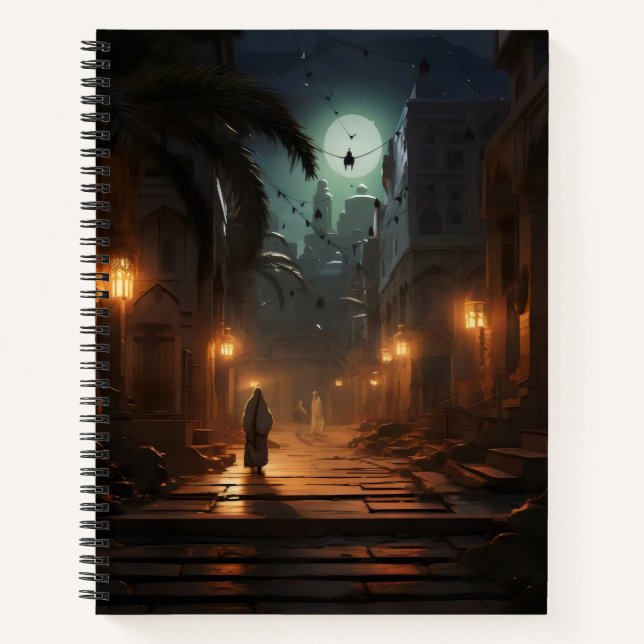 Arabic City at Night Notebook (Front)