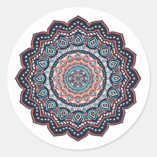 arabic classic round sticker