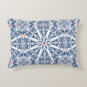 Arabic Colourful Vintage Seamless Pattern Decorative Cushion