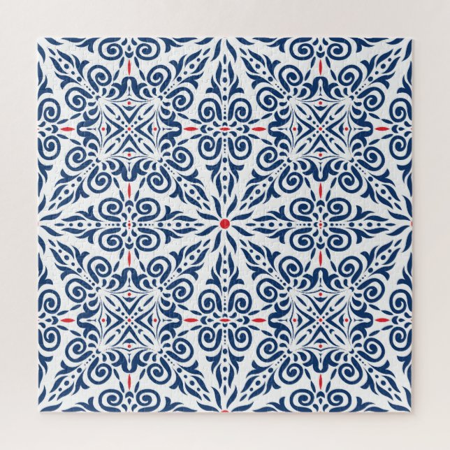Arabic Colourful Vintage Seamless Pattern Jigsaw Puzzle (Vertical)