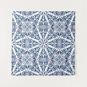 Arabic Colourful Vintage Seamless Pattern Tapestry